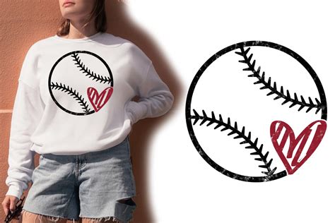 Baseball Love Heart Graphic By Hossenikbal Creative Fabrica