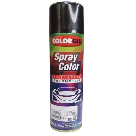 Lata Tinta Spray Automotiva E Uso Geral Preto Fosco Colorgin Shopee