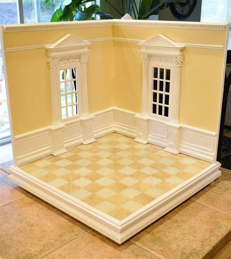 1 6 Scale Room Box Diorama Dolls House Interiors Miniature Rooms