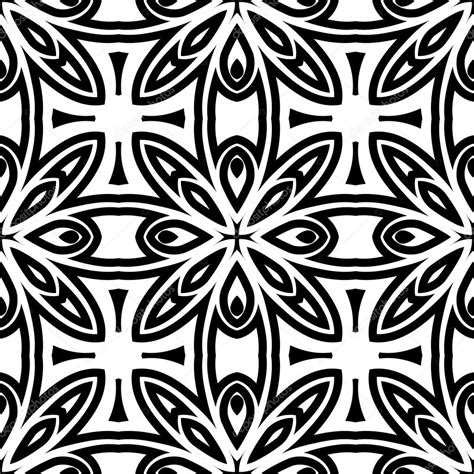 Patrón De Celosía En Blanco Y Negro Vector Gráfico Vectorial © Magenta10 Imagen 32740095