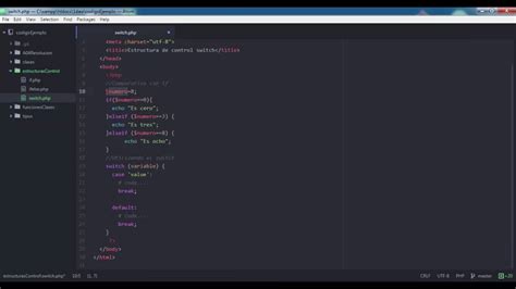 PHP Estructura De Control Switch YouTube