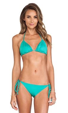 Rachel Pally Ibiza Bikini Top In Sea Green Revolve