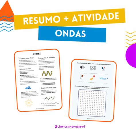 Resumo Atividades Sobre Ondas Loja Atividades Pedag Gicas