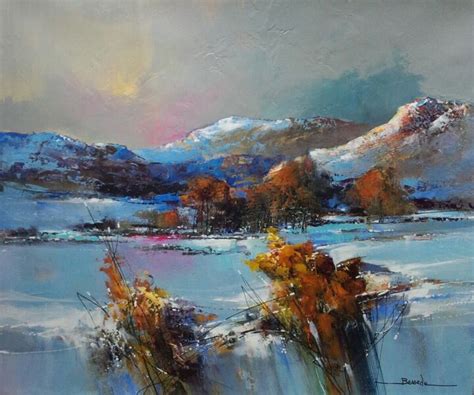 Les Premi Res Neiges Peinture Par Christian Bessede Artmajeur