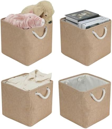 Lot De Bo Tes De Rangement Pliables En Tissu X X Cm Grand