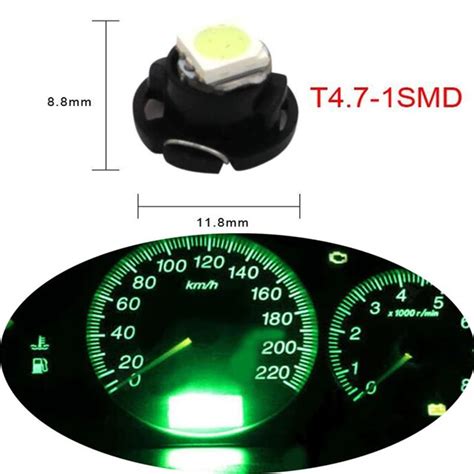 10 X T4 7 Neo Wedge LED Bulb 12V Car Cluster Instrument Panel Dash