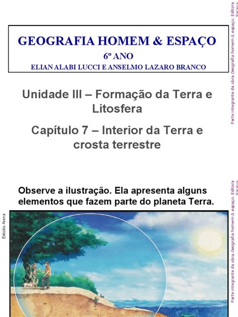 Formacao Da Terra 6º Ano Pdf Rocha Sedimentar Rochas Geologia