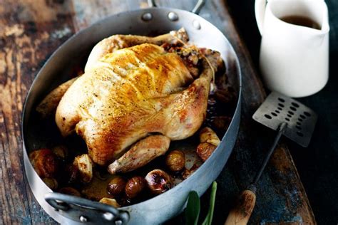 Roast Chicken With Chestnut Stuffing