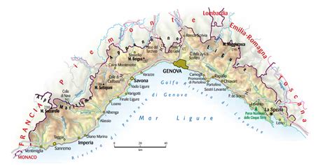 Mappa Della Liguria