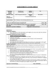 wilv assessment docx assessment cover sheet surname student number
