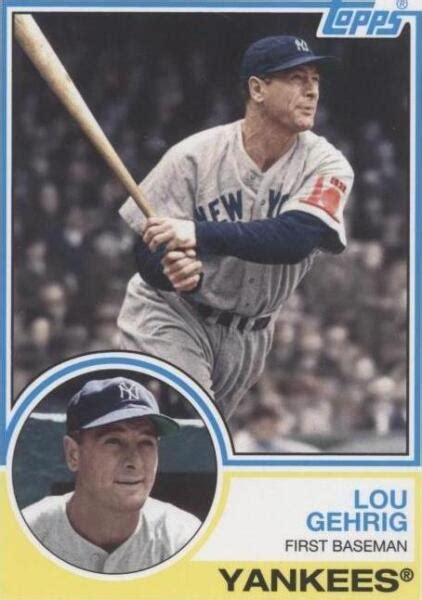 Topps Archives Lou Gehrig For Sale Online Ebay