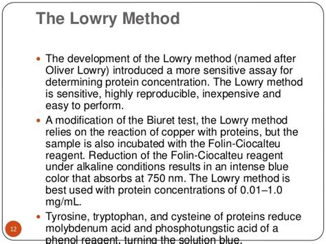 Test For Protein Quantification