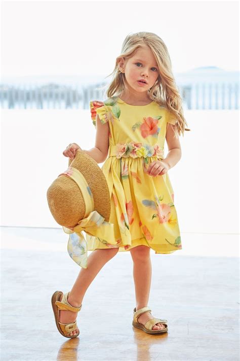 Spring Summer 2020 Lapin House Girls Yellow Dress Girls Spring