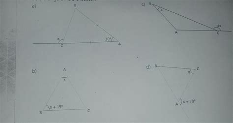 Se O Triângulo Abc é Isósceles De Base Bc Determine X Br