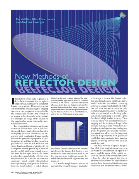 methods  reflector design