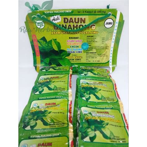 Jual Daun Binahong Kapsul Original Shopee Indonesia