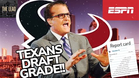 Texans Draft Grades By Espn Mel Kiper Youtube