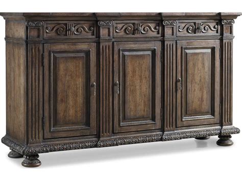 Hooker Furniture Rhapsody 72 Ash Wood Walnut Colored Rustic Credenza