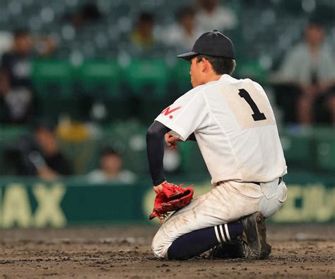 ＜おかやま山陽・大垣日大＞延長10回、サヨナラ負けにがっくりの大垣日大・山田（撮影・藤山 由理） ― スポニチ Sponichi Annex 野球