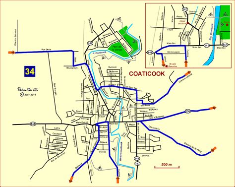 Coaticook Quebec Map