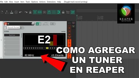 Como Agregar Un Tuner En Reaper Tutorial Reaper Stu Ureta Youtube