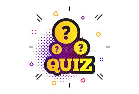 Quiz Sign Icon Questions And Answers Game Vector Stock Vector