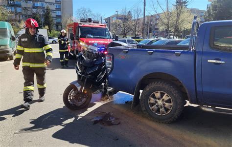 Motociclist Accidentat Pe Strada Septimiu Albini