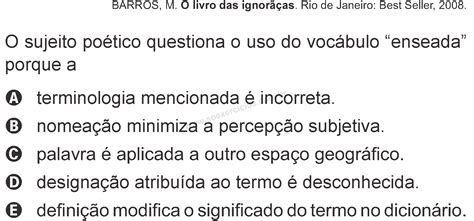 Figuras De Linguagem Questões Enem - 7