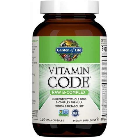 Vitamin Code Raw B Complex Kapsu Ki Z Kompleksem Witamin Z Grupy B