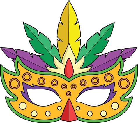 Mardi Gras Mask Cartoon Colored Clipart Vector Art At Vecteezy