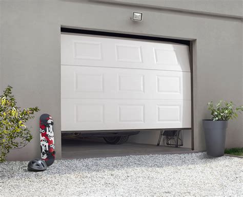 Porte garage sectionnelle motorisée ESSENTIEL cassettes H 212 5 x l 250