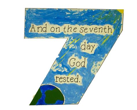 Creation day 7 rest | Novelty sign, Summer camp, Creation