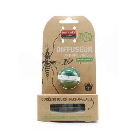 Manouka Diffuseur Anti Moustiques Vert Univers Pharmacie