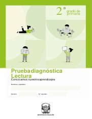 Prueba Diagnostica Lectura Pdf Prueba Diagn Stica Lectura