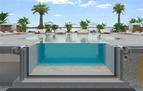 Construction Systems For Overflow Pools Rosa Gres