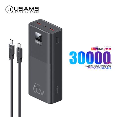 Usams Mah W Qc Pd Power Bank Fast Charging Kit For Laptop