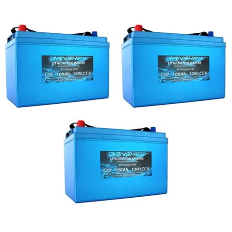 Banshee V Lithium Deep Cycle Marine Battery Group Pack