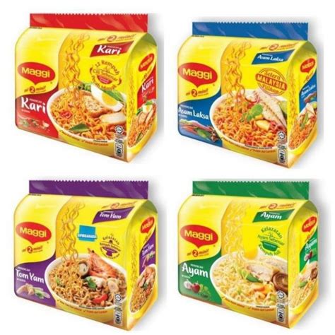 Maggi Kariayamtomyamasamlaksa Instant Noodles 5x77g 80g Shopee