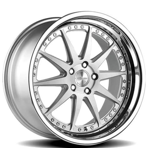 Rennen Wheels Csl Silver With Chrome Step Lip Rims Rn