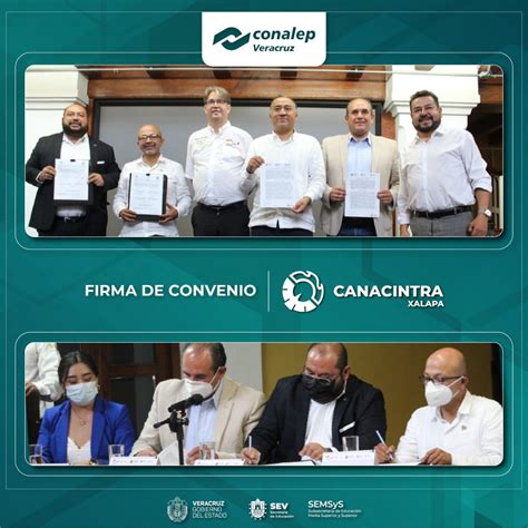 Firma De Convenio Con Canacintra Conalep Veracruz