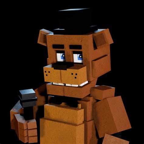 Blocky Freddy Teaser Render Roblox By Fiddycentx On Deviantart