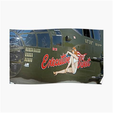 "B 25J Nose Art " Poster by Buckwhite | Redbubble