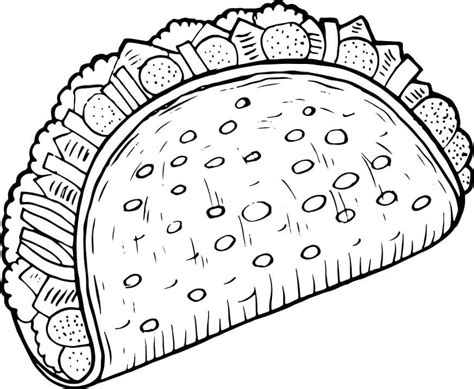 Dibujos De Tacos Para Colorear Dibujos Online