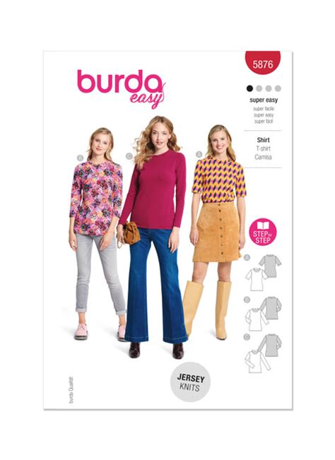 Burda Style Sewing Pattern B Misses Top Sewdirect