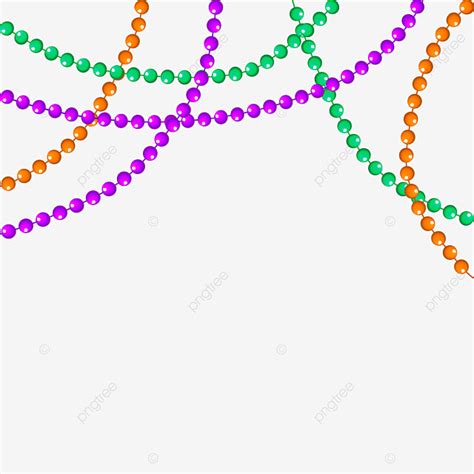 Mardi Gras Beads Vector Hd Images Mardi Gras Beads Set Png Yellow