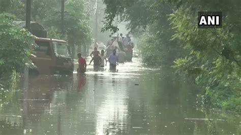 Ani On Twitter Haryana Water Logging In Low Lying Areas Of Ambala