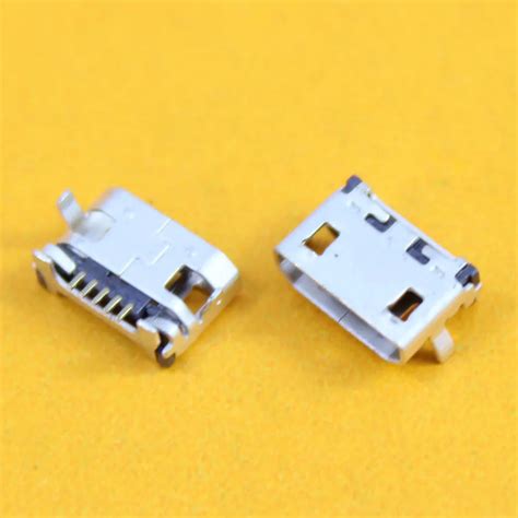 Pcs Micro Pin Usb Jack P Charger Connector Charging Power Port For