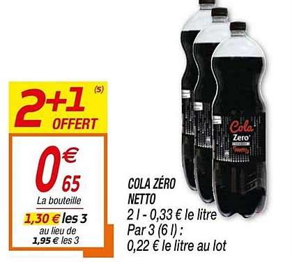 Promo Cola Zéro Netto 2 1 Offert chez Netto iCatalogue fr