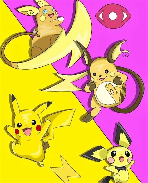 Pichu Pikachu Raichu Evolution