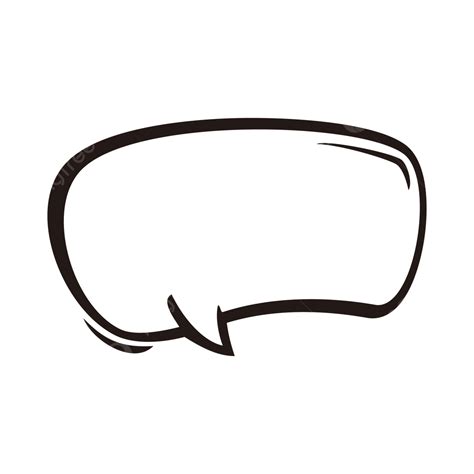 Curved Box Comic Speech Bubble Speech Bubble Comic Box Png And